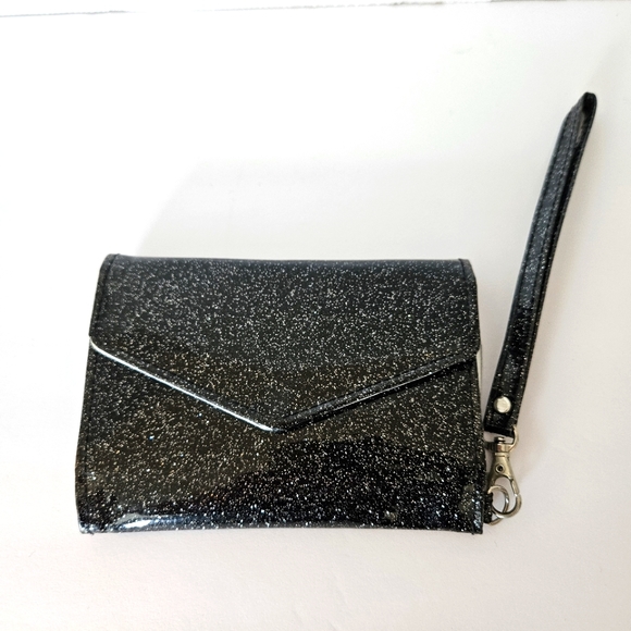 Dark Coffee Glitter Small Wallet Clutch main image 0